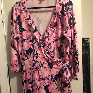 Size XL Lilly Pulitzer Front Wrap Romper